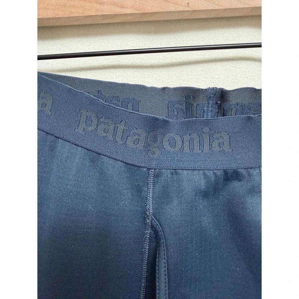 Patagonia Navy Blue Capilene Midweight Thermal Base Layer Bottom Pants Men Small